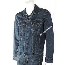 LEVI&#39;S NEW MEN&#39;S BLUE DEMIN JEAN TRUCKER JACKET NWT SIZE S - $57.95