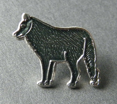 Wolf Black Gray Animal Lapel Pin Badge 3/4 Inch - £4.28 GBP