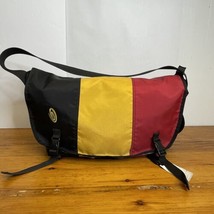 Timbuk2 Waterproof Retro Shoulder Bag 17x9x12&quot; Overnight Travel Red Black Yellow - $39.59