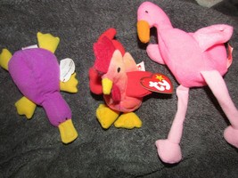 Teenie B EAN Ie Babies Patti.Strut Rooster &amp; Pinki Flamingo (Basket Bdrm) - £15.56 GBP