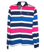 Paul &amp; Shark Yachting Cotton Men&#39;s Italy Striped Polo Shirt Sweater Size L - £145.82 GBP