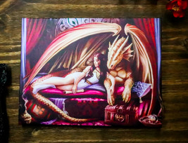 Ebros Anne Stokes Inner Sanctum Dragon Queen Wood Framed Picture Canvas ... - $16.99