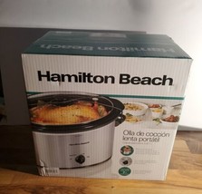 Hamilton Beach Kitchen Large Slow Cooker, 6 Quart Crock Pot  Model 33167 - £38.87 GBP