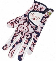 SALE NEW LADIES GLOVE IT NAVY HIBISCUS GOLF GLOVE. SIZE SMALL OR LARGE. NOW - £8.97 GBP