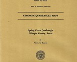Geologic Map: Spring Creek Quadrangle, Texas - £10.39 GBP