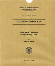 Geologic Map: Spring Creek Quadrangle, Texas - £10.08 GBP