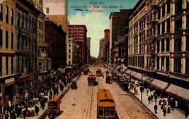 Vintage POSTCARD- State St. Looking North From Van Buren St. Chicago, Il BK52 - £3.48 GBP