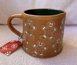 Global Design Ceramic 17oz Embossed Gingerbread Man Men Coffee Mug Cup N... - $19.99