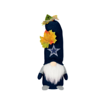 Dallas Cowboys NFL FOCO Mixed Material Harvest Plush 12&quot; Gnome Navy - £22.64 GBP