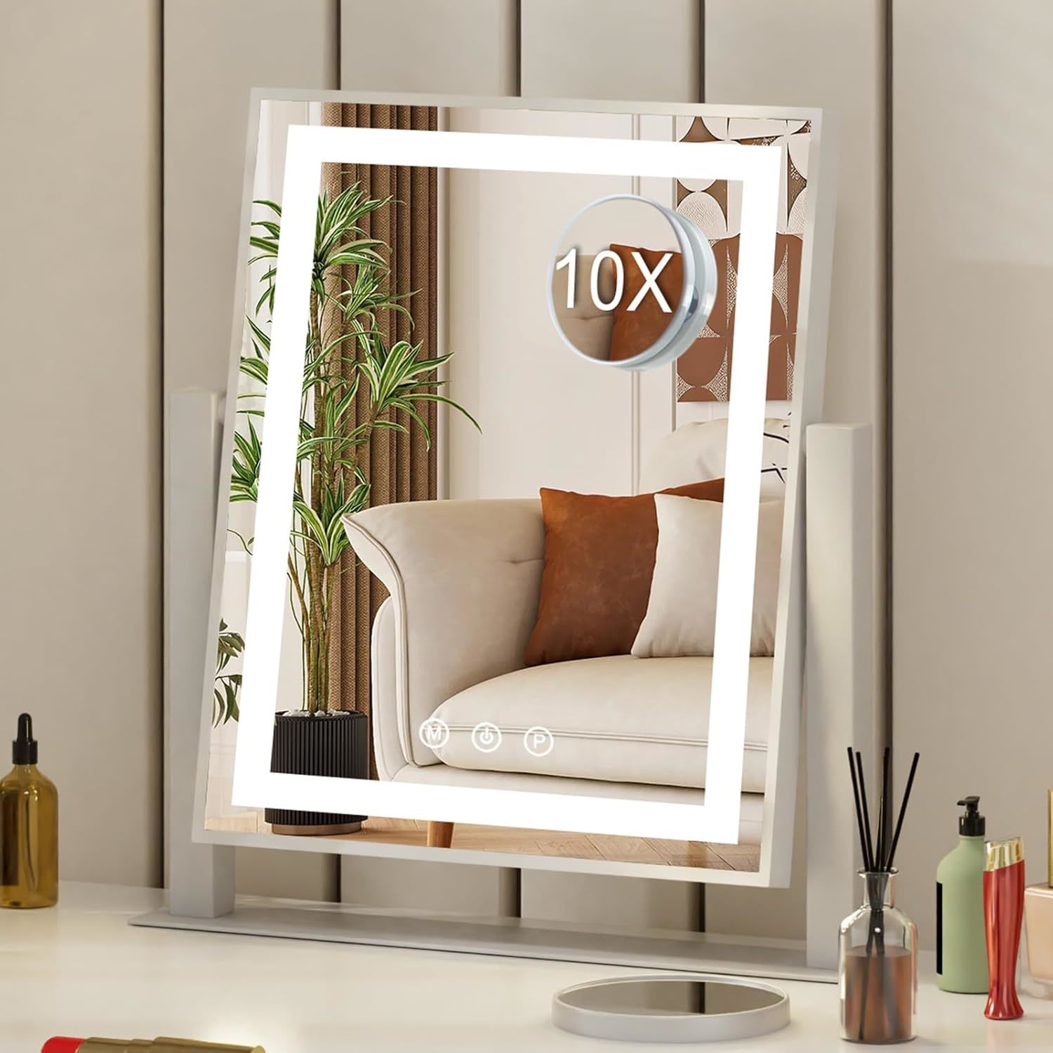 Vanity Mirror With Lights, Makeup Mirror With Lights Led Bulbs For Makeup Desk,