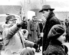 Schindler&#39;s List director Steven Spielberg on location Liam Neeson 24x36 poster - $29.99