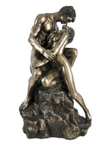 Bronze Finish The Lovers Couple Statue Nude - £76.23 GBP