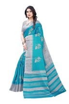 Women&#39;s Art Silk Saree With Blouse Piece - £10.08 GBP