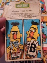 29 Vintage Sesame Street Alphabet Cards 1978 Jim Henson&#39;s Muppets 1970s VTG - £15.40 GBP
