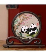 Featured Souvenirs Shu Embroidery Hand-embroidered Panda Ornaments Chine... - £214.89 GBP