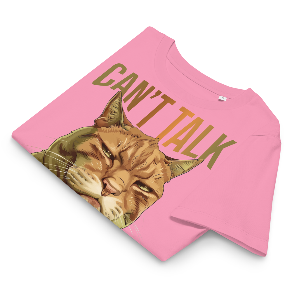 Women’s Organic Ribbed Neck T-Shirt – Mewing Bubble Pink Item image 5