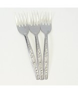 Utica Sans Souci Salad Forks 6 3/8&quot; Stainless Lot of 3 - $278.05 MXN