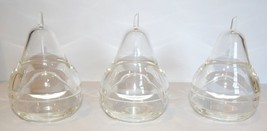 Fabulous Vintage Set Of 3 Henco Acrylic Le Pear 5&quot; Covered Trinket Jars In Boxes - £34.11 GBP