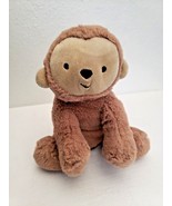 2015 Carters Child Of Mine Monkey Plush Stuffed Animal Tan Rattles Sitting - £17.13 GBP