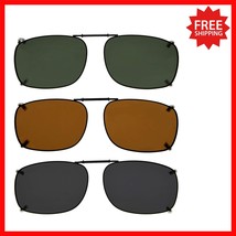 Lightweight Metal Polarized Clip-On Sunglasses - Perfect UV Protection &amp;... - $697.54 MXN