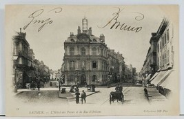 France Saumur L&#39;Hotel des Postes et la Rue d&#39;Orleans c1903 Postcard L2 - £9.61 GBP