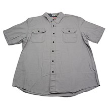 Wrangler Shirt Mens XL Extra Gray Western Outdoor Flex Workwear Hike Button Up - £15.32 GBP