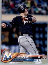 2018 Topps 499 Justin Bour  Miami Marlins - £0.78 GBP