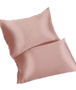 Set of 2 King Satin Silk Pillowcase Cover Envelope Closure CHAMPAGNE  20... - $20.79 CAD