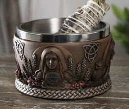 Wicca Metaphysical Triple Goddess Mother Maiden Crone Smudging Smudge Bowl - $35.99