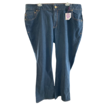 Lane Bryant Slim Boot Cut Jeans Genius Fit Plus Sz 26 Average Dark Denim NWT  - £23.88 GBP