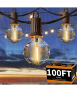 Outdoor String Lights Waterproof 100 FT, G40 Globe LED Outdoor Lights fo... - $1,315.77 MXN