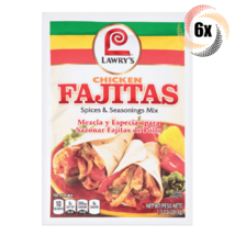 6x Packets Lawry&#39;s Chicken Fajitas Spices &amp; Seasoning Mix | No MSG | 1oz - £16.13 GBP