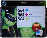 HP 564 INK CARTRIDGE SET Cyan/Magenta/Yellow + Photo Paper + Envelopes E... - $19.30