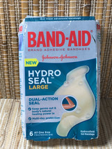  Hydro Seal Large Adhesive Bandages, All Purpose Waterproof Bandages, 6 Count - $11.14