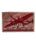 USA 6 Cent Red US Air Mail Stamp 1949 Posted Buy War Savings - £11.65 GBP