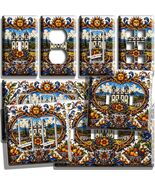 COLORFUL BRAZILIAN COLONIAL FOLK ART CHURCH LIGHT SWITCH OUTLET WALL PLA... - $8.99+