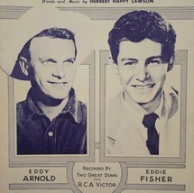 1949 Eddy Arnold Eddie Fisher Sheet Music  RCA Hill and Range - £13.33 GBP