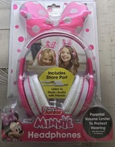 Disney Junior Minnie Pink Headphones NIP~With Parental volume limiter - £15.92 GBP