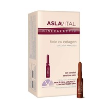 Ampoules with Mineralactiv collagen, 10 ampoules x 2 ml, AslaVital - £23.98 GBP
