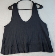 We The Free Tank Top Womens Size Small Black Knit Sleeveless Round Neck Casual - £14.07 GBP