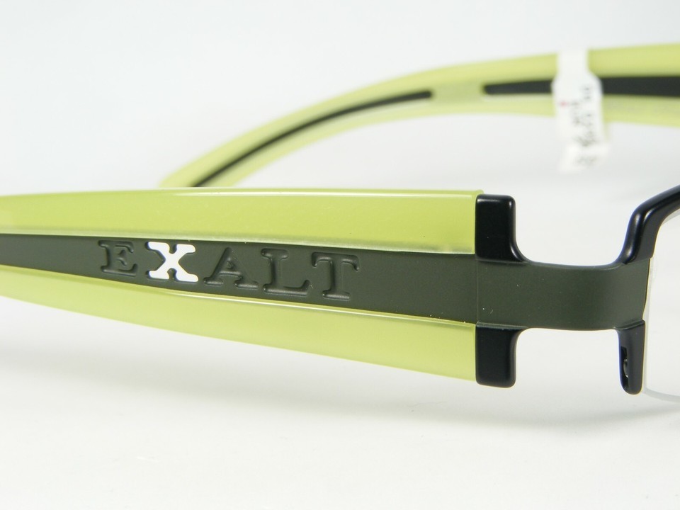 Exalt Cycle EXMAX C.4 BLACK /GREEN /LIME EYEGLASSES GLASSES 52-17-135mm Italy Item image 7
