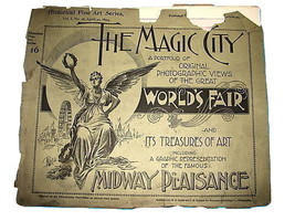 1893 Chicago Worlds Fair MAGIC CITY Photo Portfolio #16 - £19.96 GBP