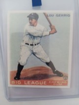 1933 Goudey Big League Chewing Gum #160 Lou Gehrig. Free Shipping! Reprint Card  - £9.01 GBP