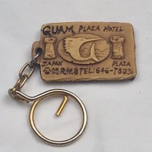 Guam Plaza Hotel Japan Plaza Keyring Vintage Key Ring - $9.95