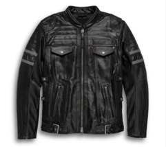 Men’s Black Biker Motorcycle Real Genuine Stylish Leather Jacket For Riding  - £135.08 GBP