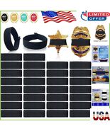 Elasticized Black Badge Mourning Bands – 30 Straps for Police Honor Cere... - $21.25 CAD