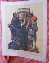 Norman Rockwell Canvas Art Print &quot;Doctor and the Doll&quot; Mar 12, 1926; 1972 Curtis - £15.14 GBP