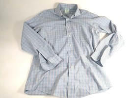 Brooks Brothers Shirt Blue Striped Non Iron Classic Supima Cotton 16 1/2-34  - £9.39 GBP