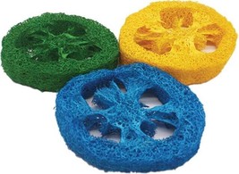 A&amp;E Cage Company Nibbles Loofah Slice Chew Toys for Small Animals 3 per ... - £6.31 GBP