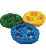 A&amp;E Cage Company Nibbles Loofah Slice Chew Toys for Small Animals 3 per ... - £6.22 GBP